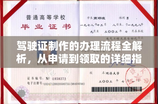 牟定驾驶证制作的办理流程全解析，从申请到领取的详细指南